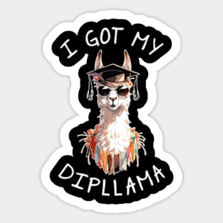 I Got My Dipllama Sticker